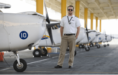 instructor pilot before the plane