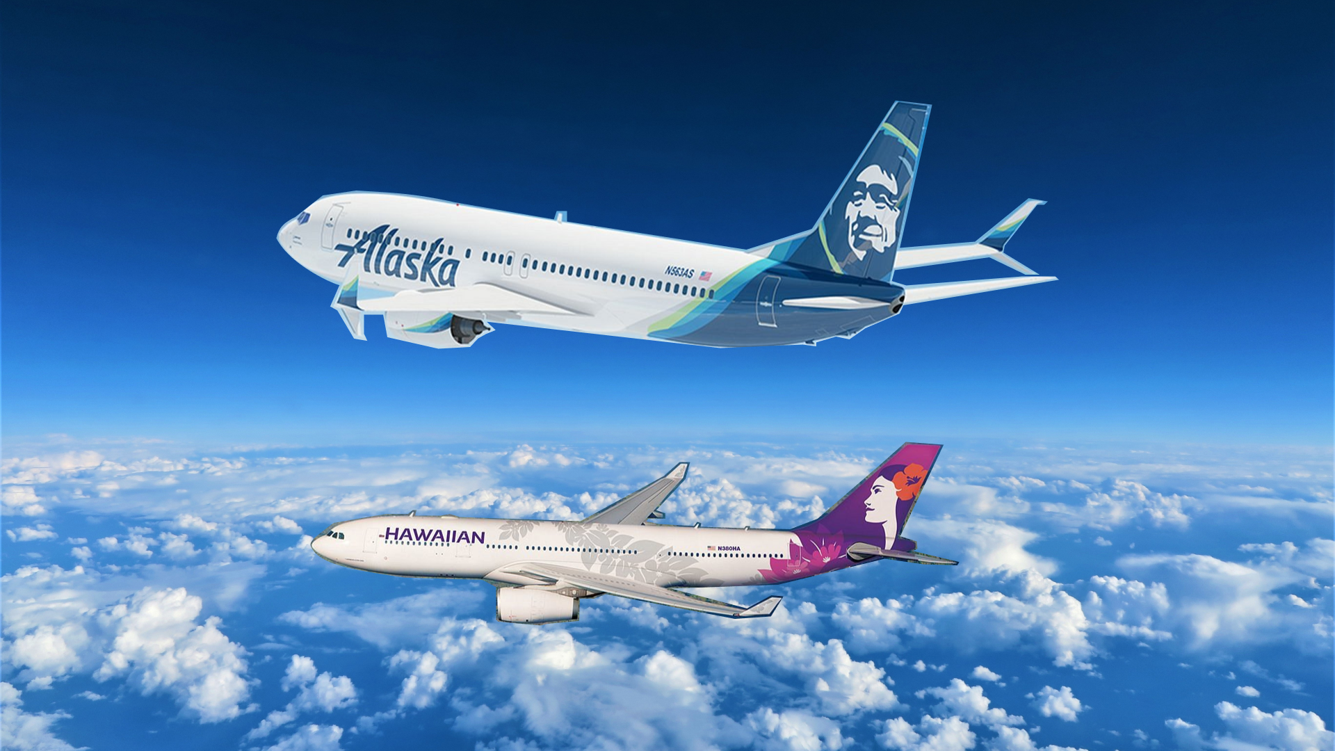 alaska airlines and hawaiian airlines merge