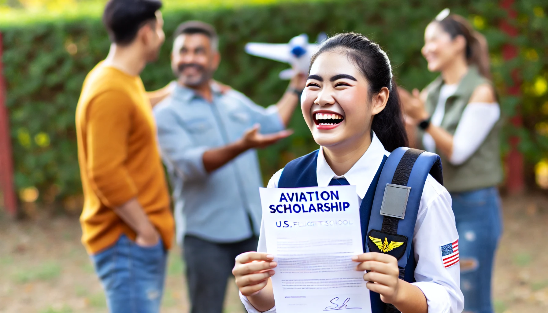 international studenet got aviation scholarships